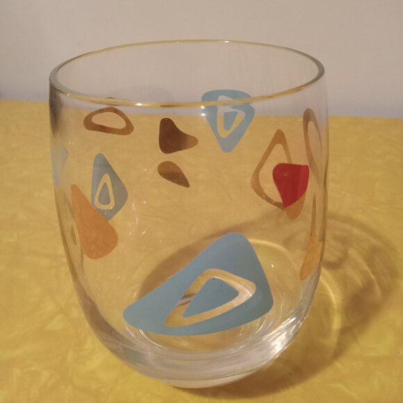 vintage amoeba mcm atomic boomerang shot glass - Picture 1 of 3